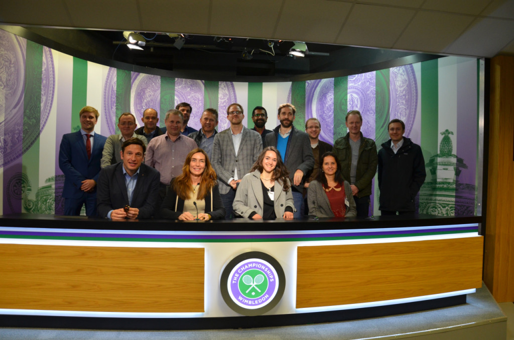 The MESGO group in the Press room at Wimbledon