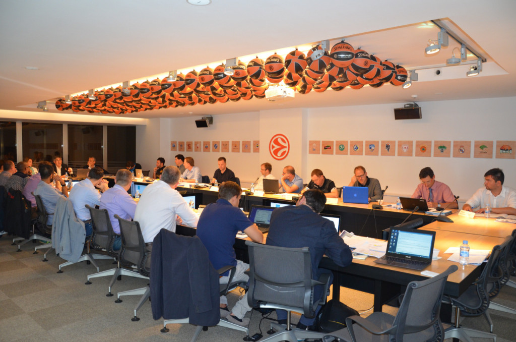 At the headquarters of Euroleague Basketball